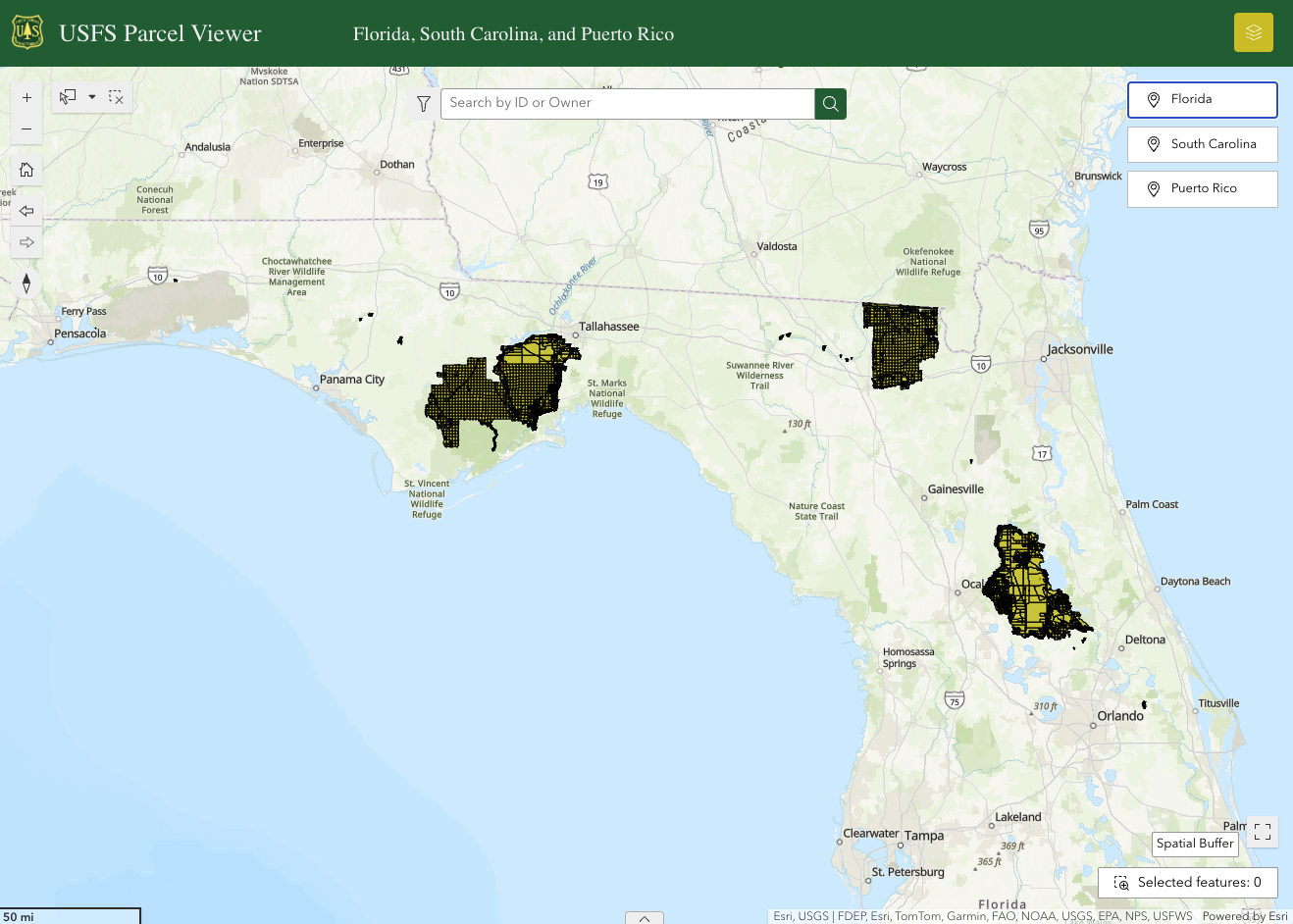 Parcel Ownership Map Screenshot
